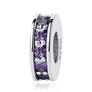 Pandora Eternity Spacer with Royal-Purple Crystal